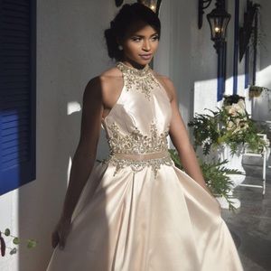 Beautiful champagne ball gown